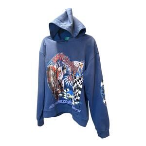 Campus Goods Blue Motor Sports Hoodie